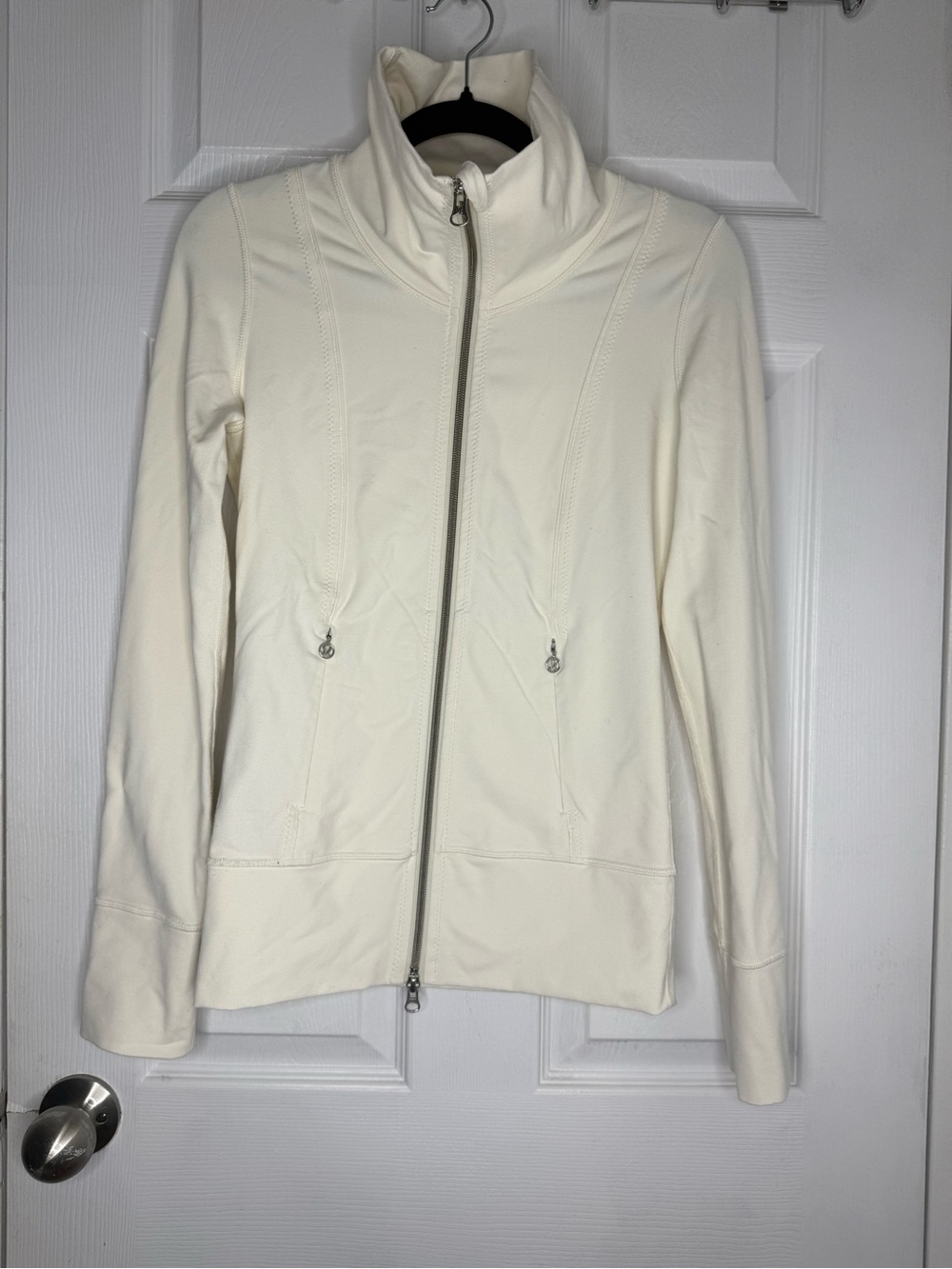 lululemon athletica Cream Full-Zip Bomber Jacket